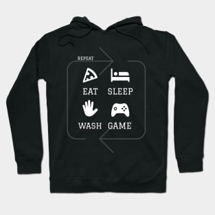 Eat Sleep Game Wash Repeat collection Hoodie